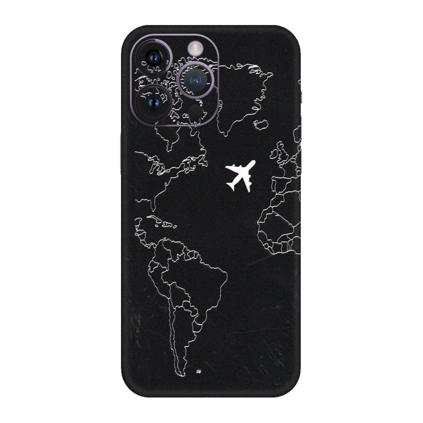 Apple iPhone Skins (All Models) - Never Ending Travel - 3D Embossed Finish (L-79) iPhone 14 Pro