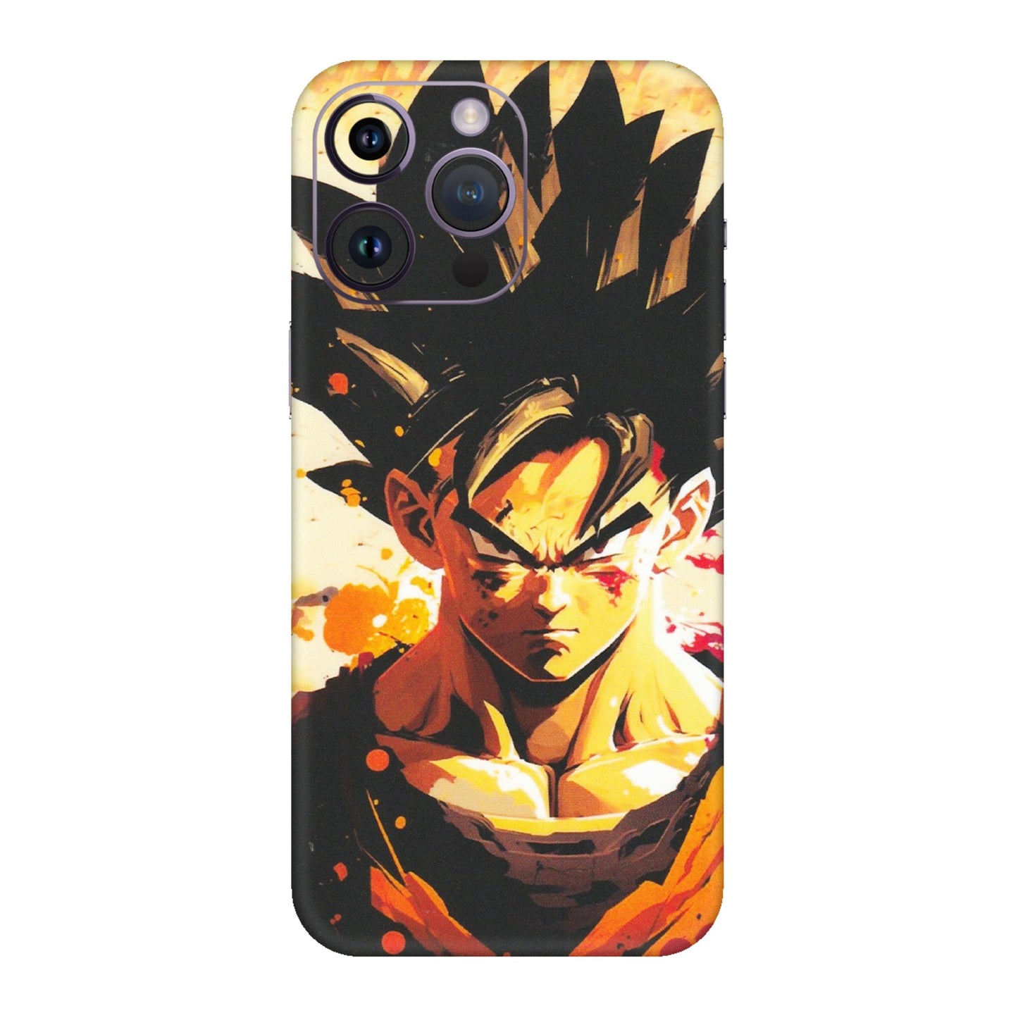 Apple iPhone Skins (All Models) - Angry Goku - Matte Finish (M-12) iPhone 14 Pro