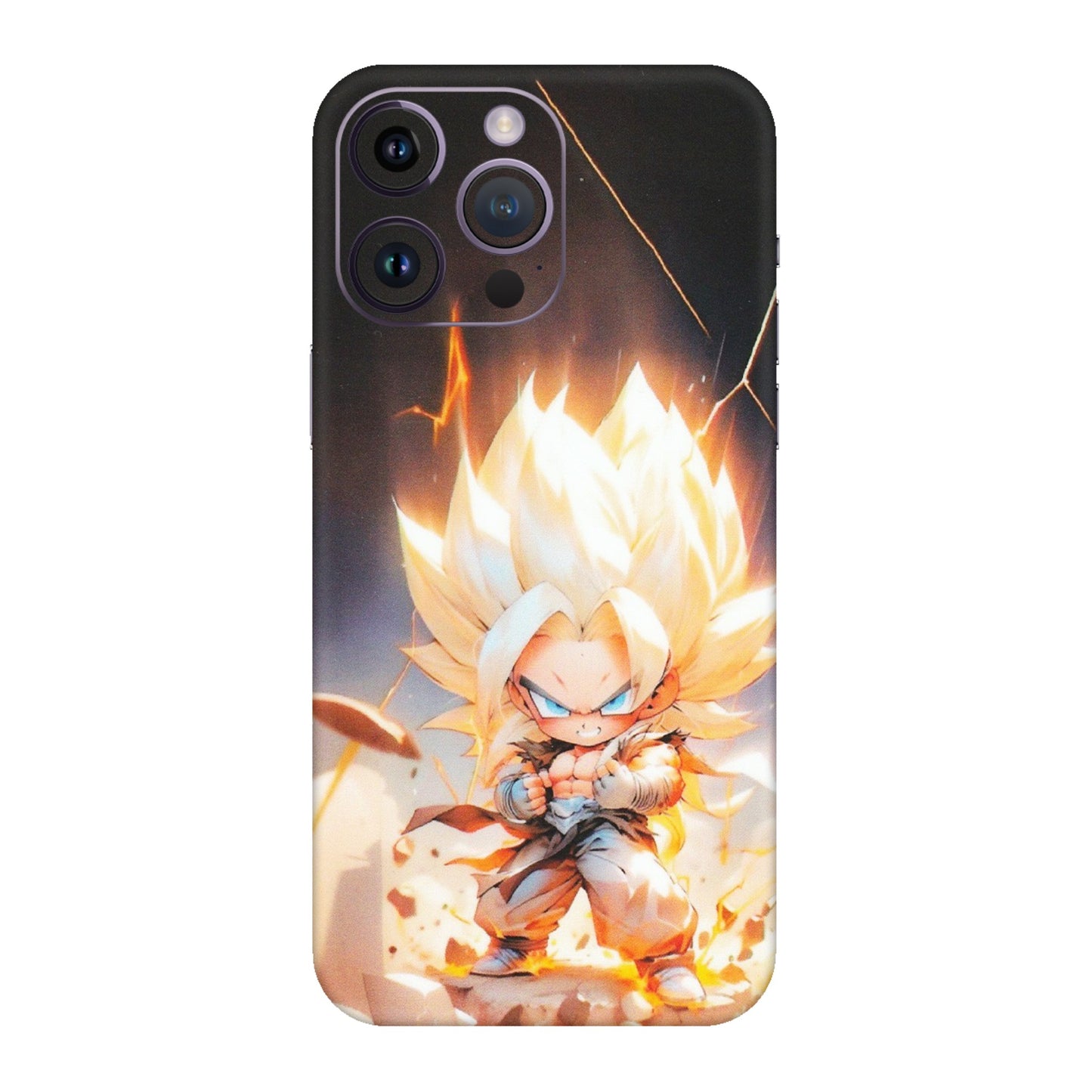 Apple iPhone Skins (All Models) - Goku Dragon Cute Anime - Matte Finish (M-131) iPhone 14 Pro
