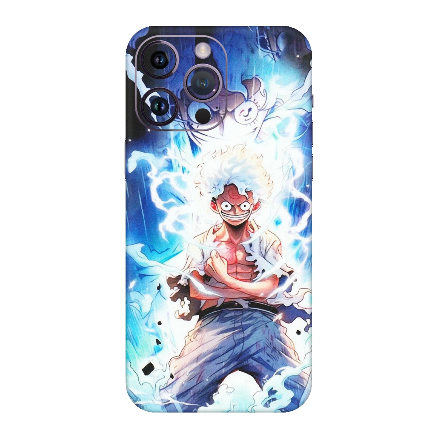 Apple iPhone Skins (All Models) - Blue Thunder Luffy Anime - Matte Finish (M-132) iPhone 14 Pro