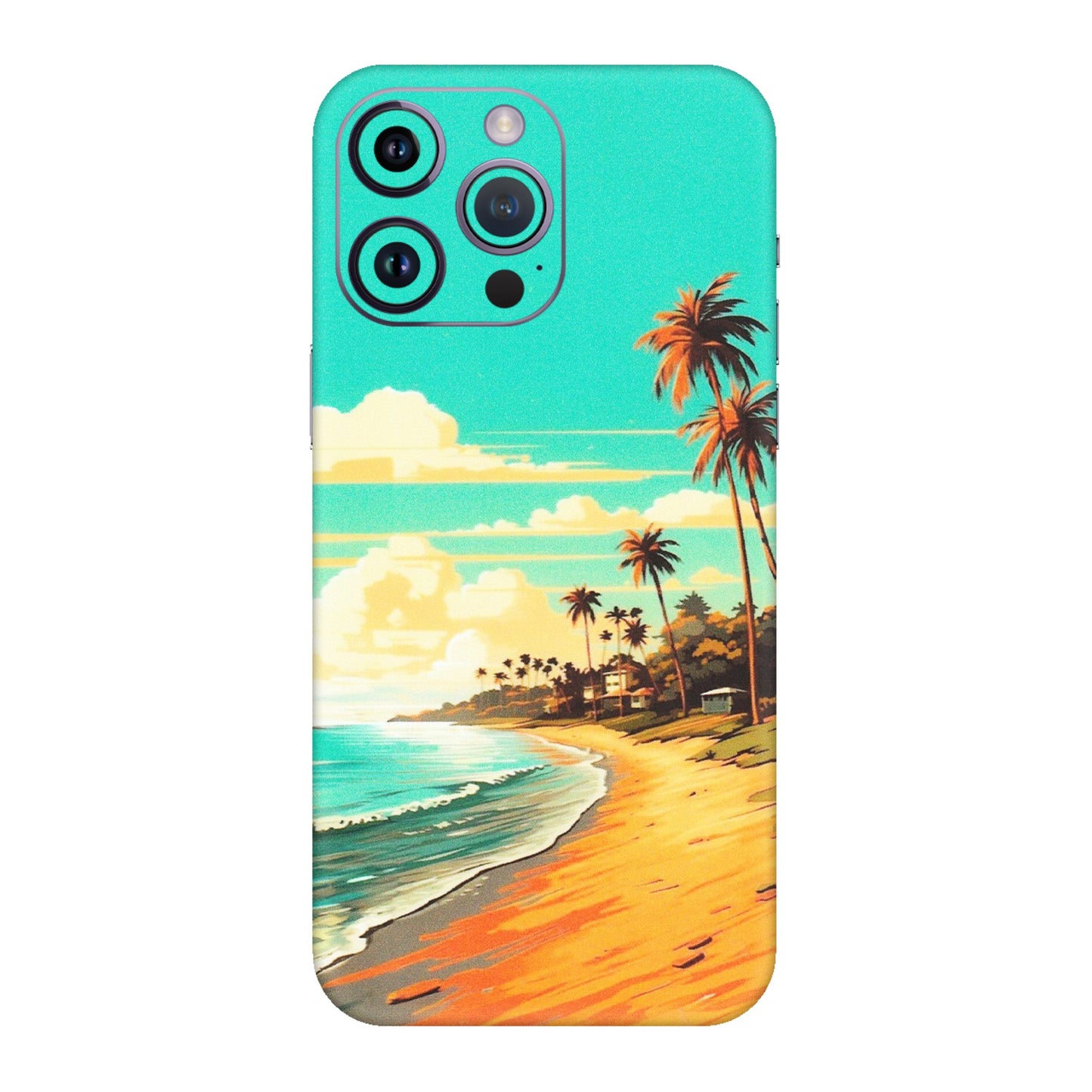 Apple iPhone Skins (All Models) - Miami Beach - Matte Finish (M-136) iPhone 14 Pro