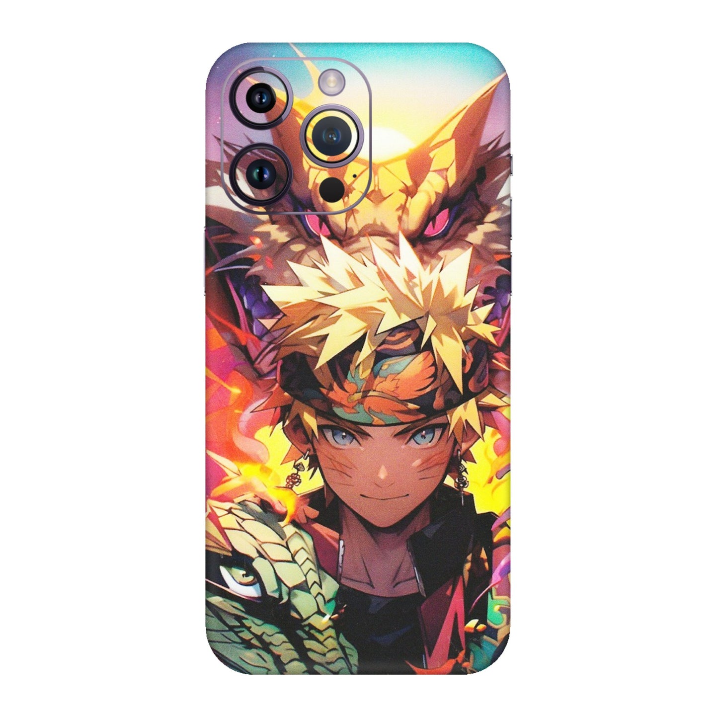 Apple iPhone Skins (All Models) - Angry Naruto Anime - Matte Finish (M-148) iPhone 14 Pro