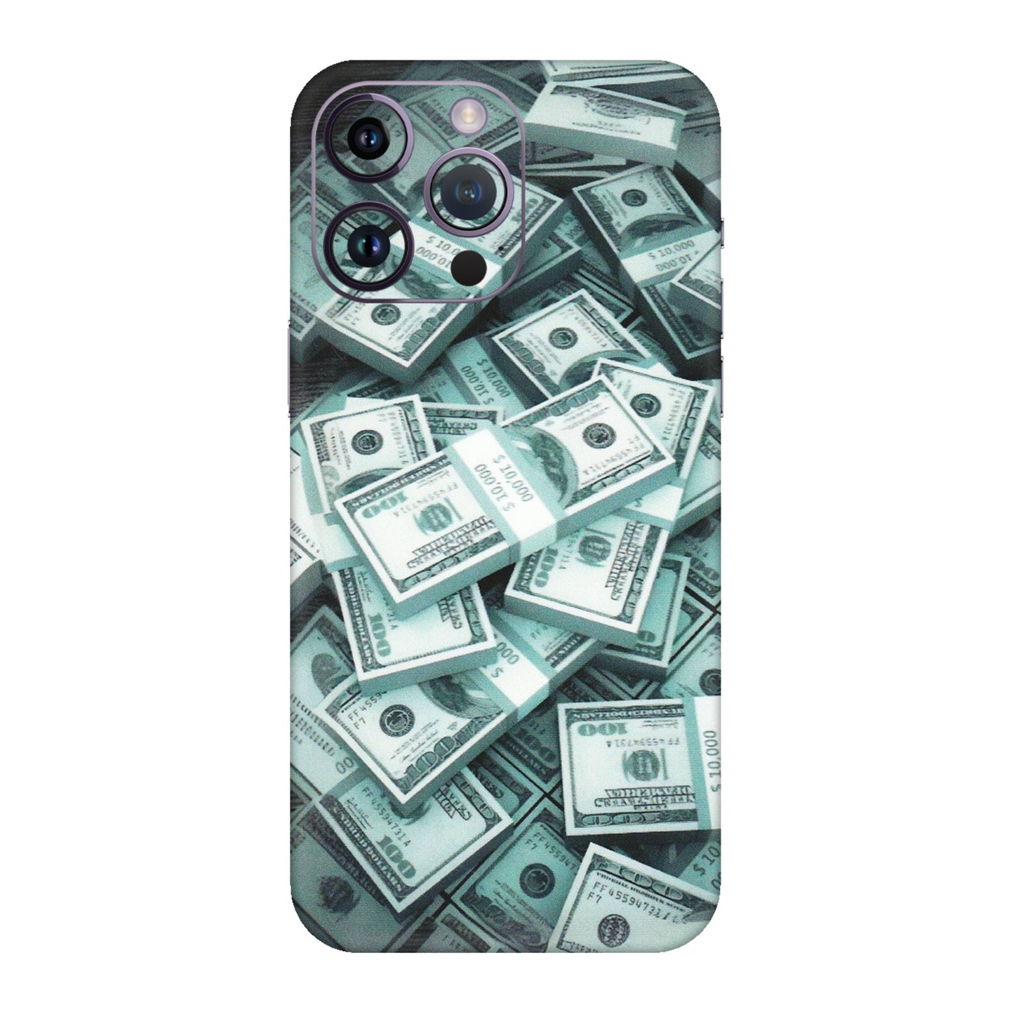 Apple iPhone Skins (All Models) - Hundred Dollar Bill - Matte Finish (M-162) iPhone 14 Pro