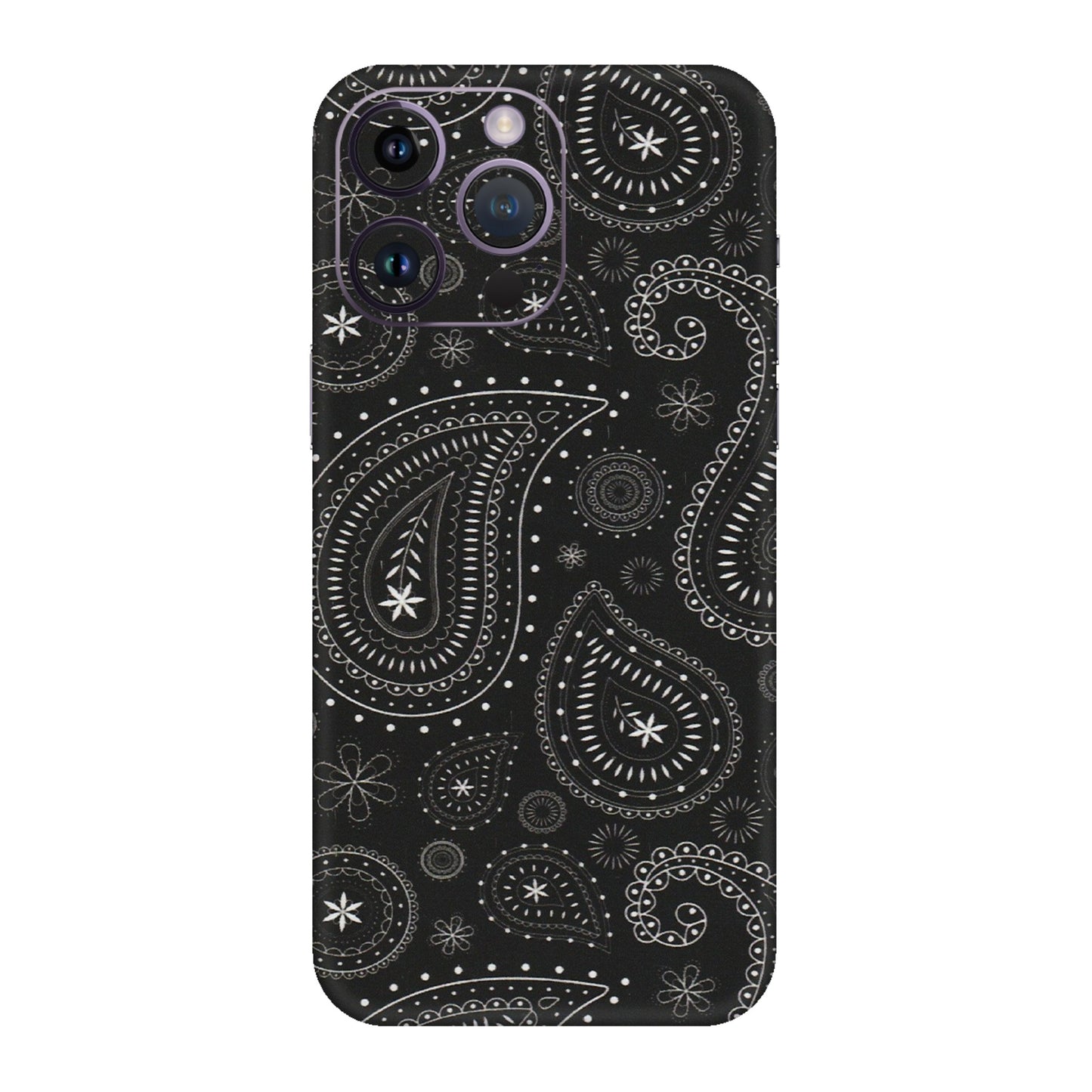 Apple iPhone Skins (All Models) - Black Sober Kerry - Matte Finish (M-37) iPhone 14 Pro