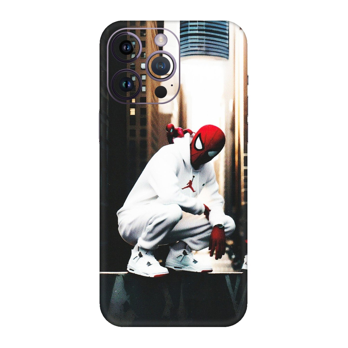 Apple iPhone Skins (All Models) - Sportsman Spider Man - Matte Finish (M-94) iPhone 14 Pro
