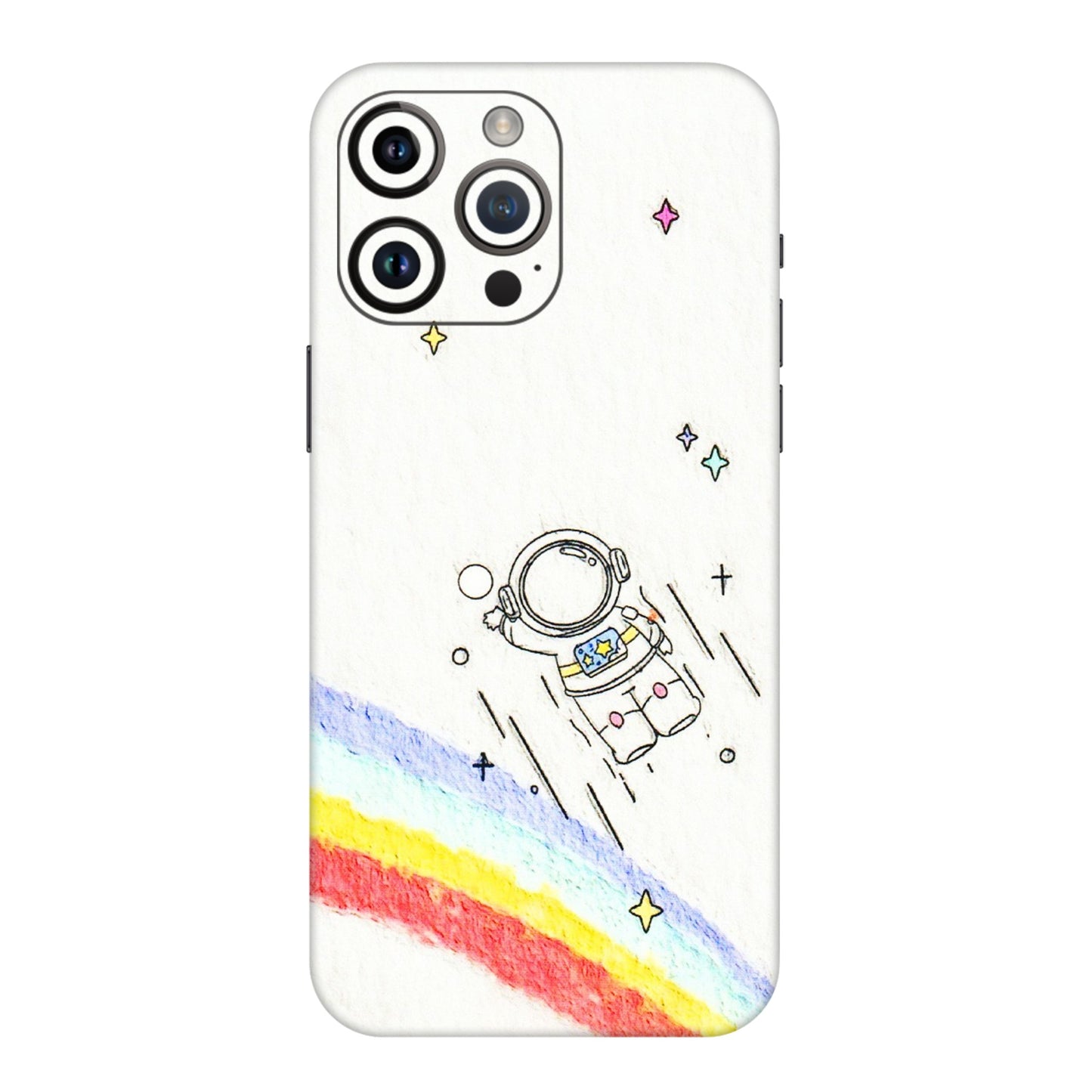 Apple iPhone Skins (All Models) - Milkyway Astronaut - 3D Embossed Finish (L-110) iPhone 14 Pro Max