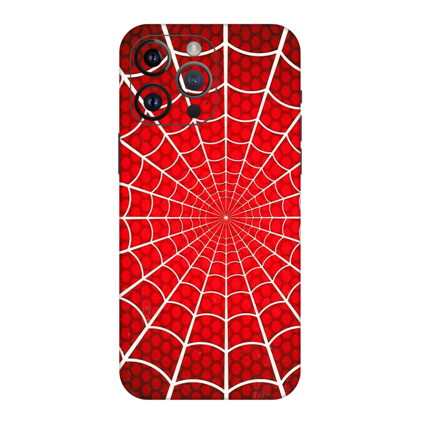 Apple iPhone Skins (All Models) - Classic Spidey Web - 3D Embossed Finish (L-115) iPhone 14 Pro Max