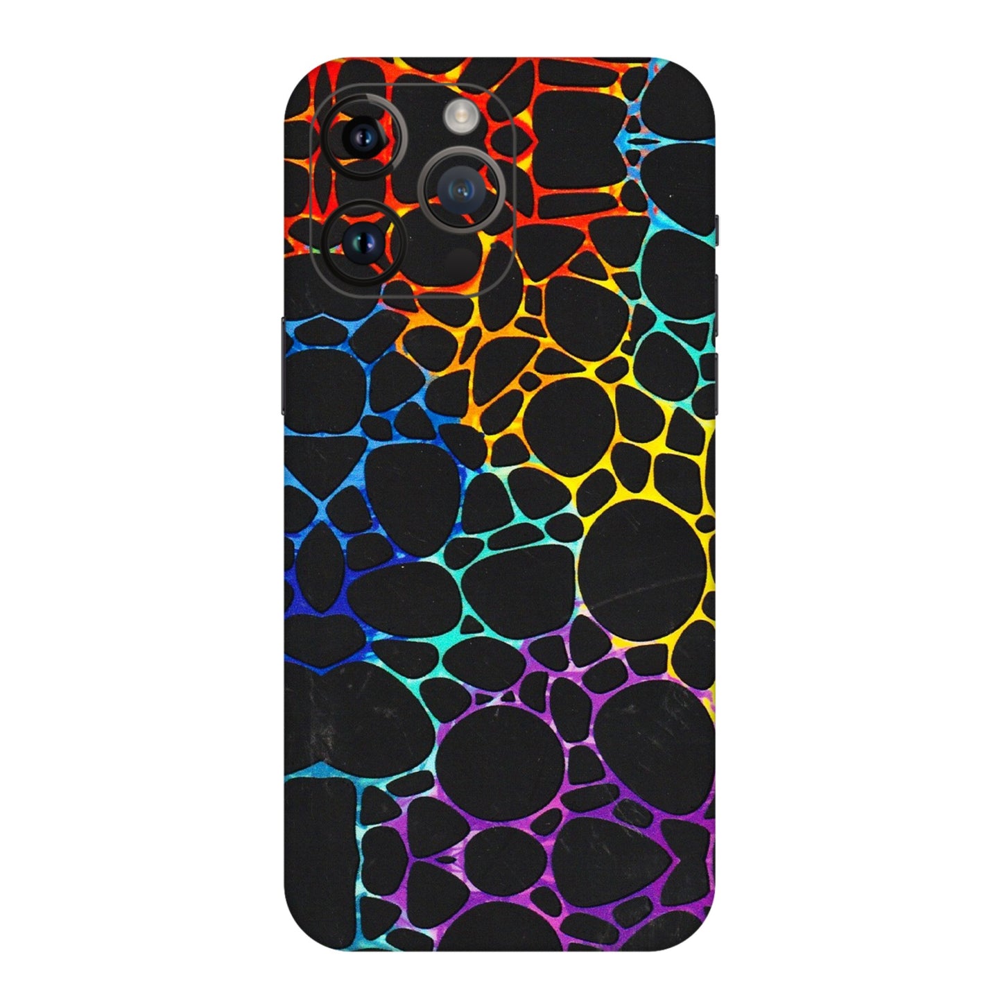 Apple iPhone Skins (All Models) - Abstract Art MultiColour - 3D Embossed Finish (L-133) iPhone 14 Pro Max