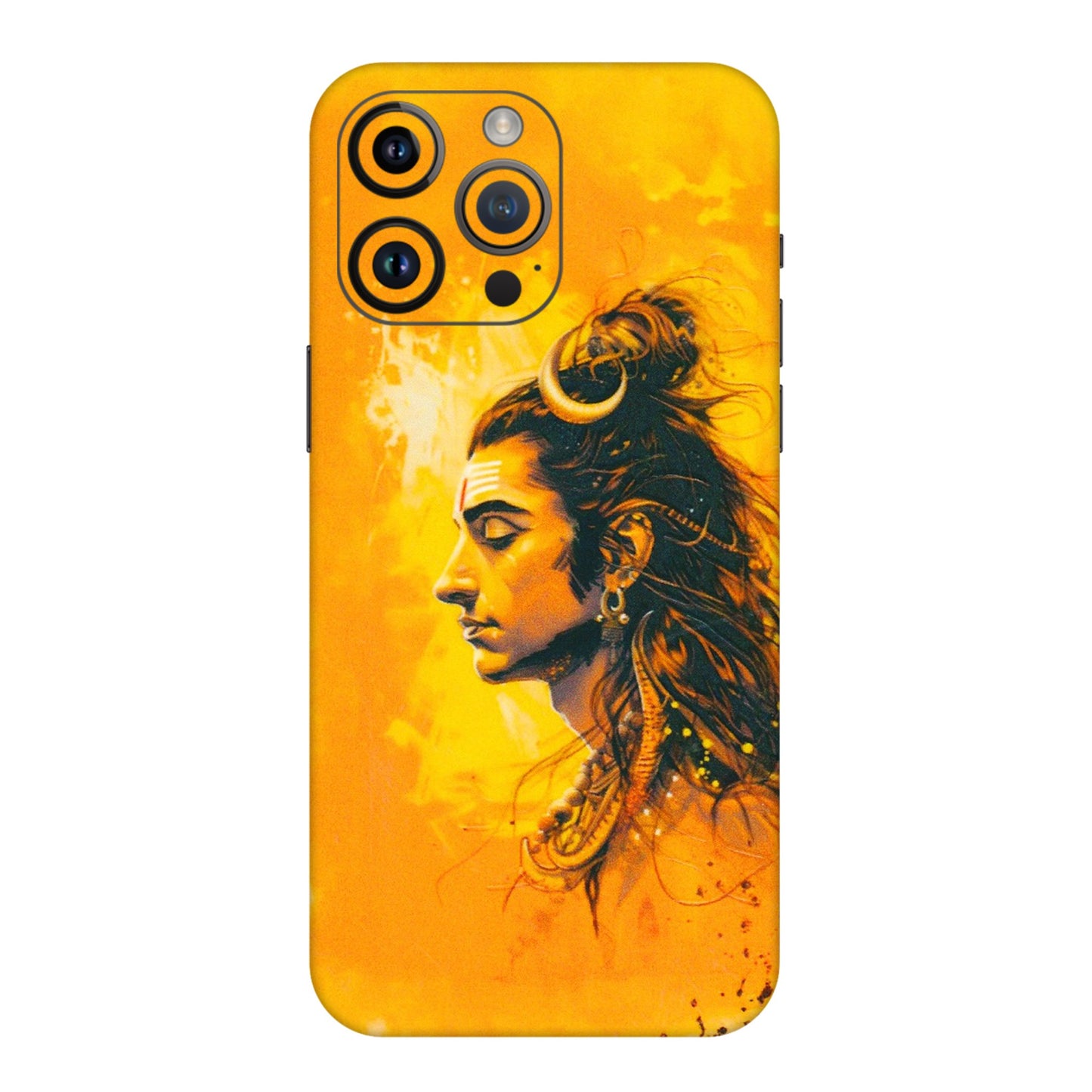 Apple iPhone Skins (All Models) - Shiv Shakti - 3D Embossed Finish (L-14) iPhone 14 Pro Max