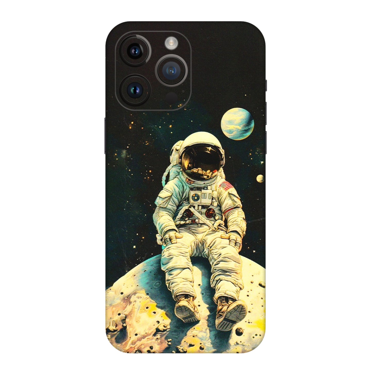 Apple iPhone Skins (All Models) - Astronaut in Space - 3D Embossed Finish (L-16) iPhone 14 Pro Max