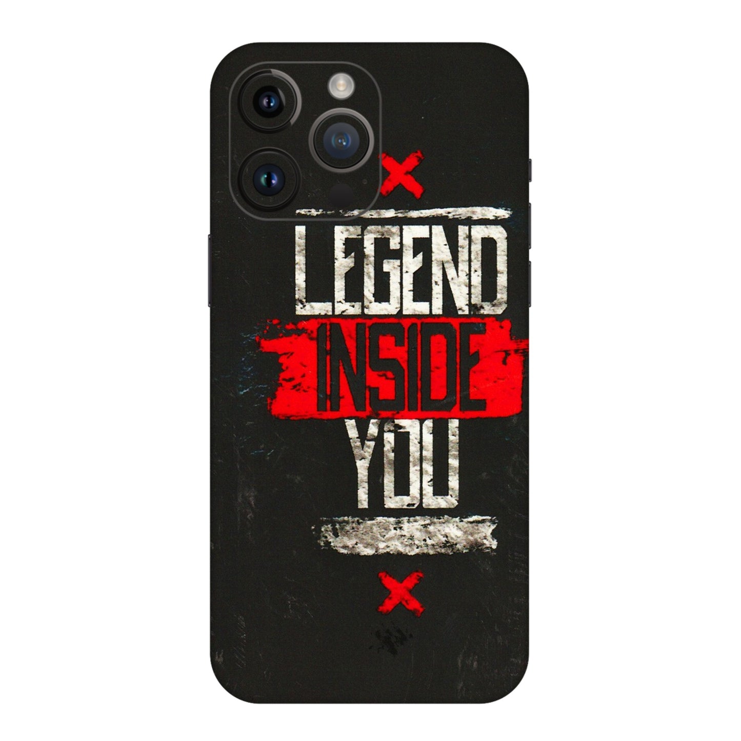 Apple iPhone Skins (All Models) - Legend Inside You - 3D Embossed Finish (L-186) iPhone 14 Pro Max
