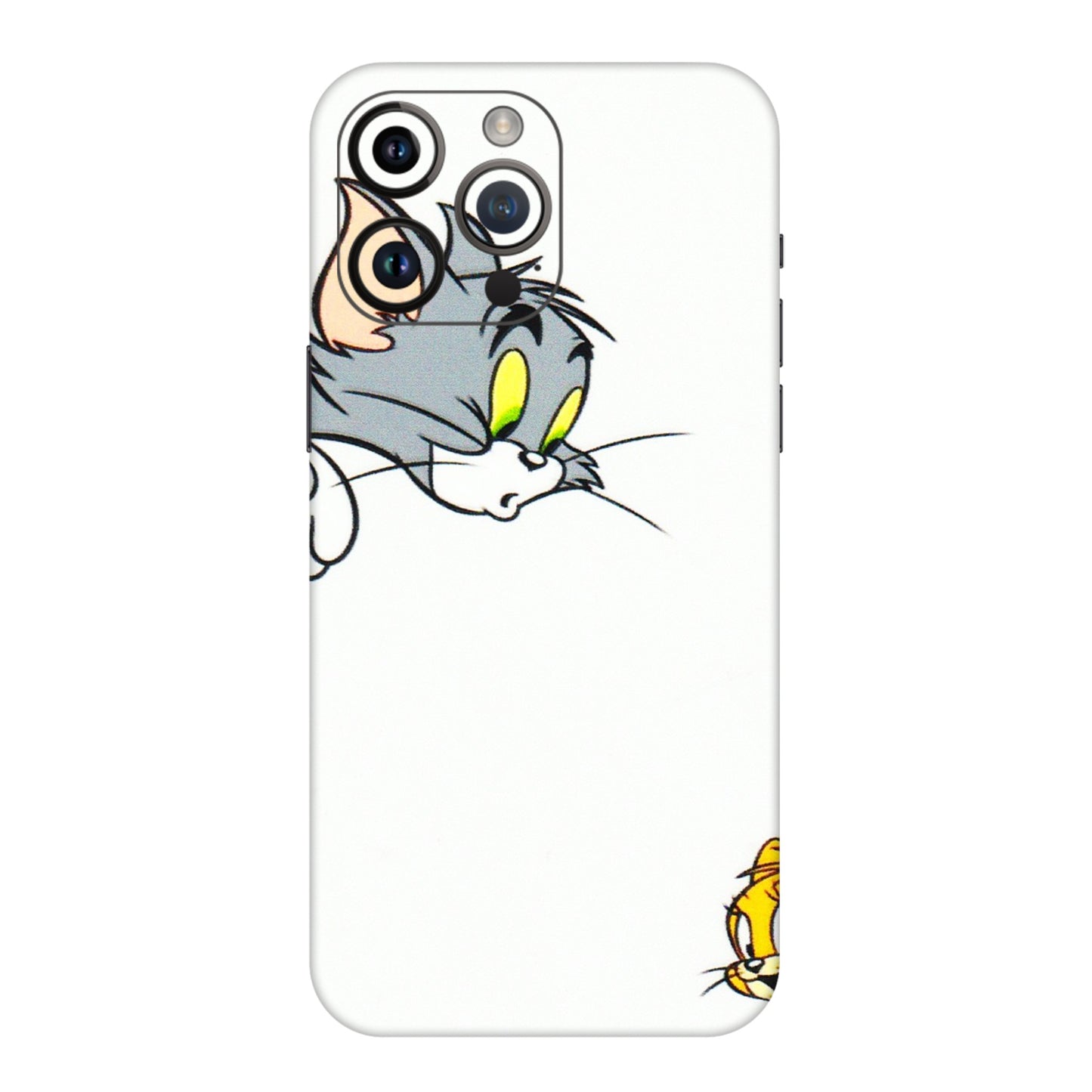 Apple iPhone Skins (All Models) - Cute Tom And Jerry - 3D Embossed Finish (L-220) iPhone 14 Pro Max