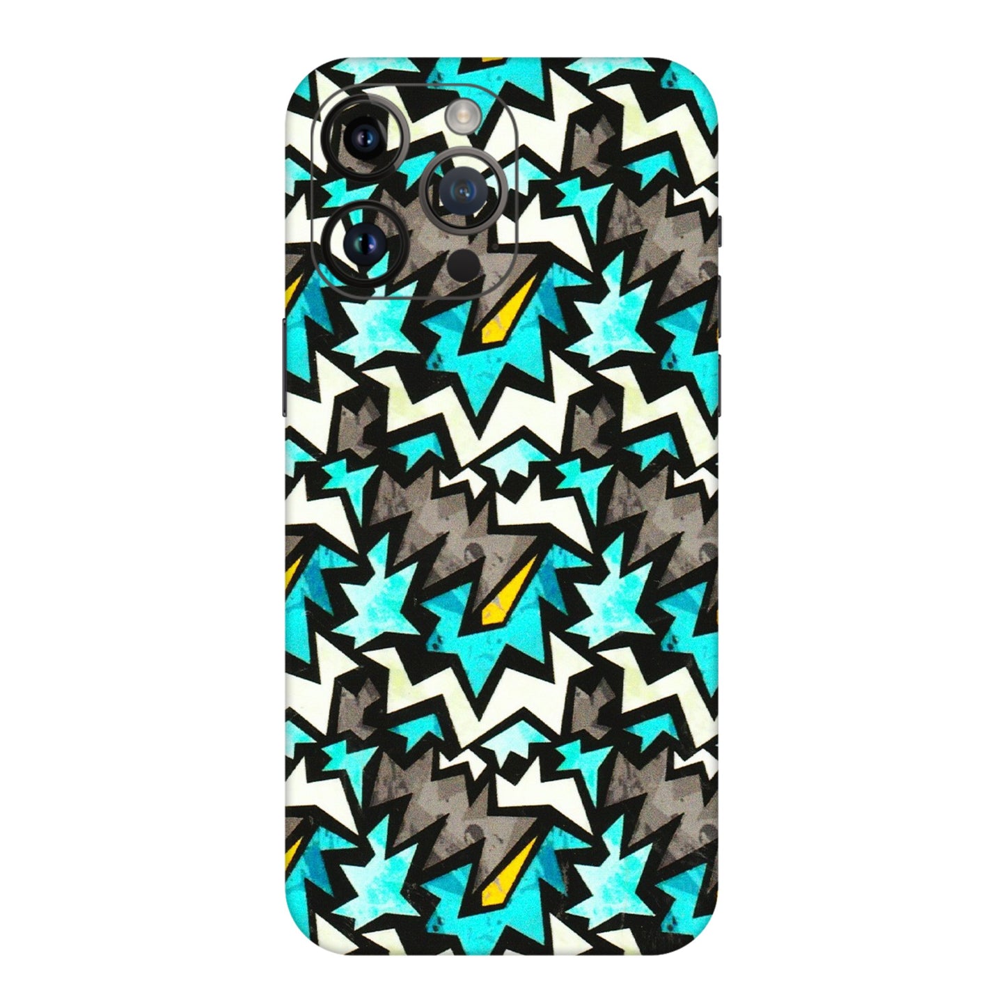 Apple iPhone Skins (All Models) - Funky Zig Zag - 3D Embossed Finish (L-223) iPhone 14 Pro Max