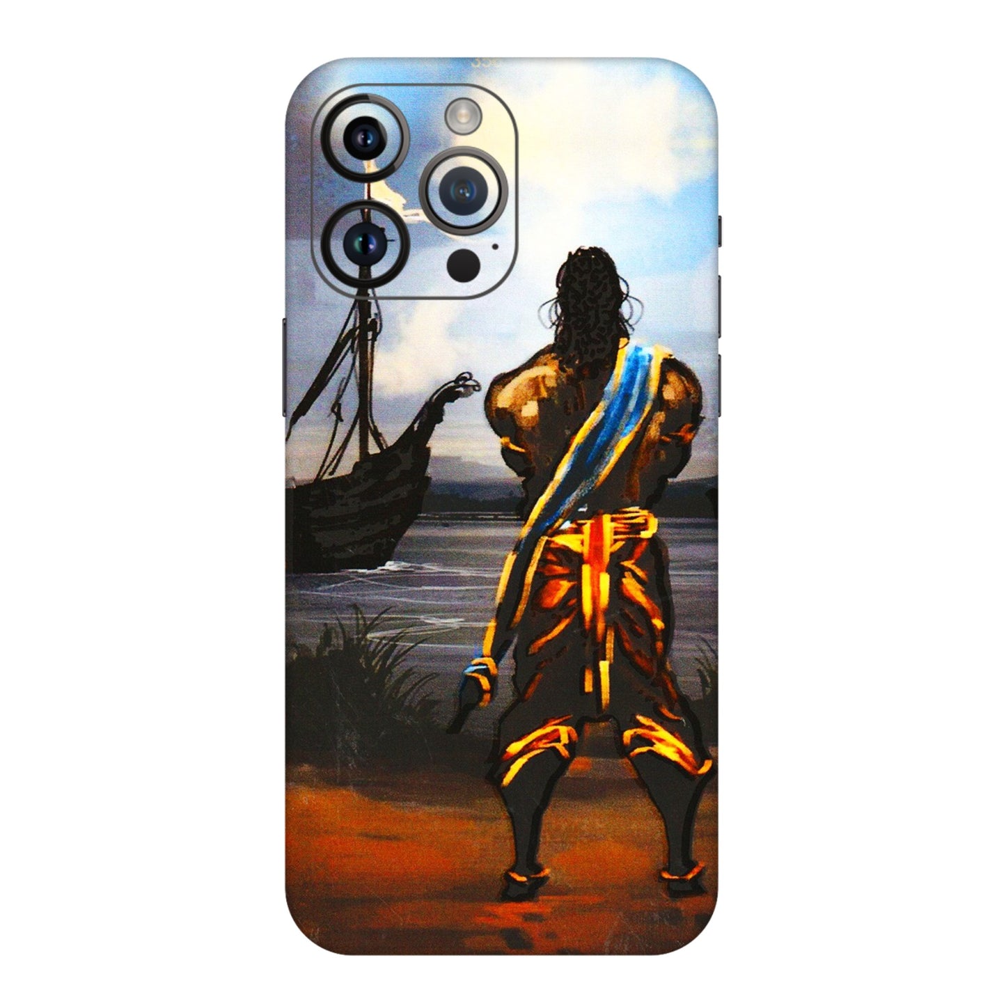 Apple iPhone Skins (All Models) - Heavenly God Figure - 3D Embossed Finish (L-34) iPhone 14 Pro Max