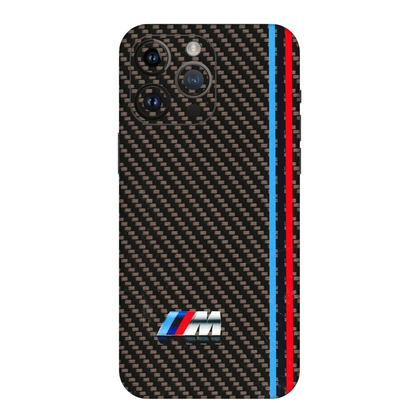 Apple iPhone Skins (All Models) - BM Carbon Fiber Feels - 3D Embossed Finish (L-38) iPhone 14 Pro Max