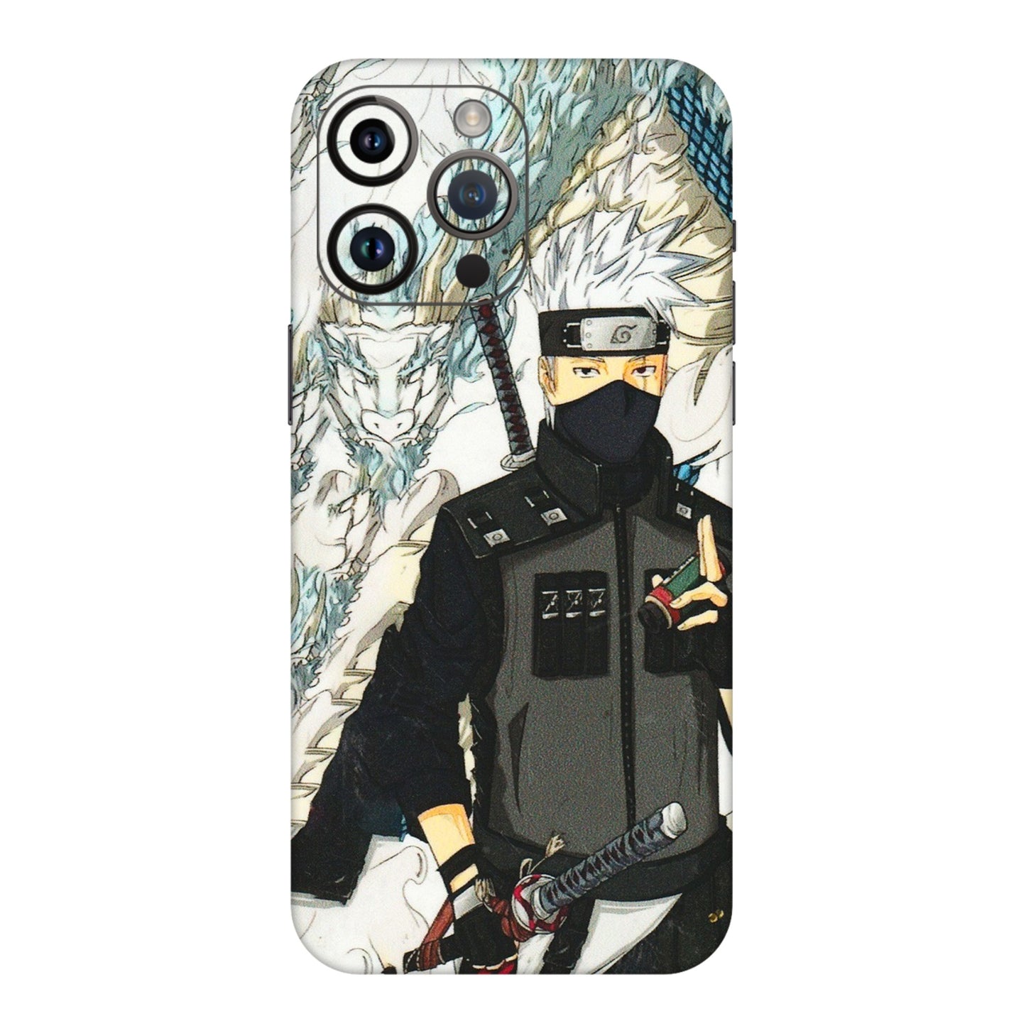 Apple iPhone Skins (All Models) - Kakashi Hatake Naruto Anime - 3D Embossed Finish (L-46) iPhone 14 Pro Max