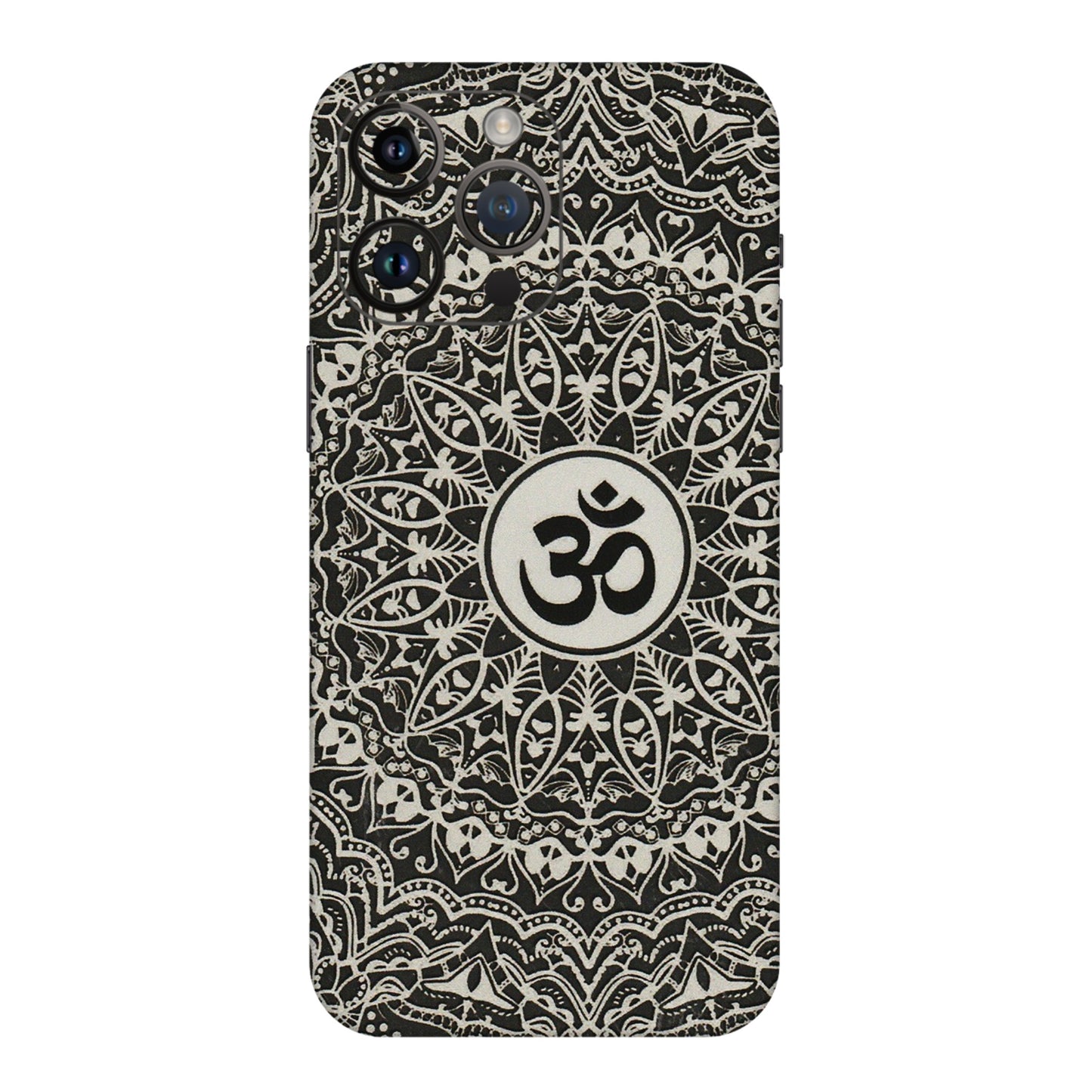 Apple iPhone Skins (All Models) - Aum Elegant Mandala - 3D Embossed Finish (L-62) iPhone 14 Pro Max