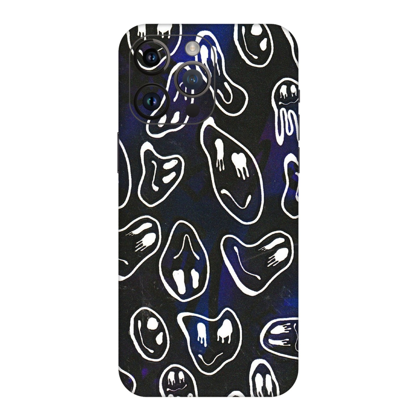 Apple iPhone Skins (All Models) - Distorted Smileys - 3D Embossed Finish (L-92) iPhone 14 Pro Max