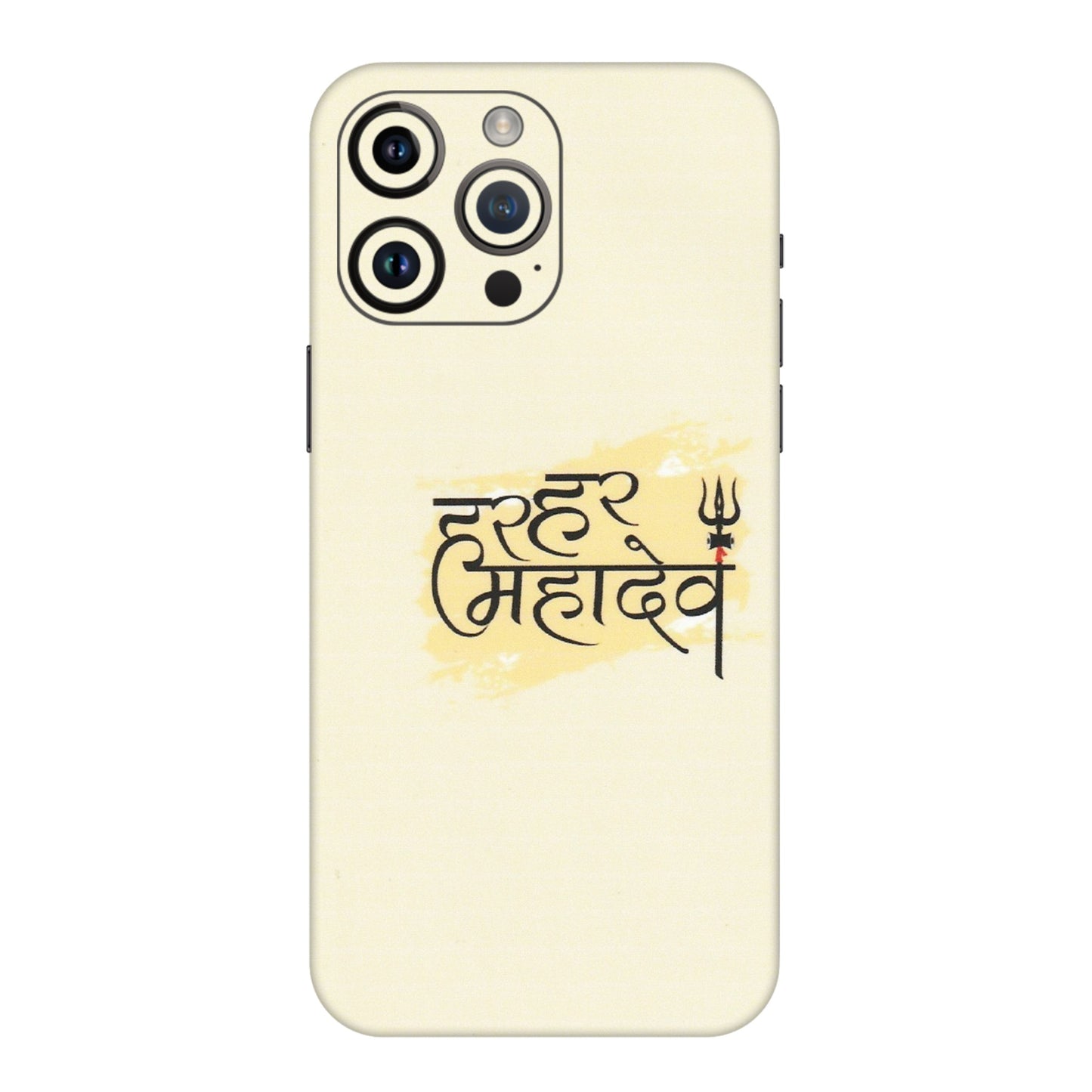 Apple iPhone Skins (All Models) - Har Har Mahadev - Matte Finish (M-10) iPhone 14 Pro Max