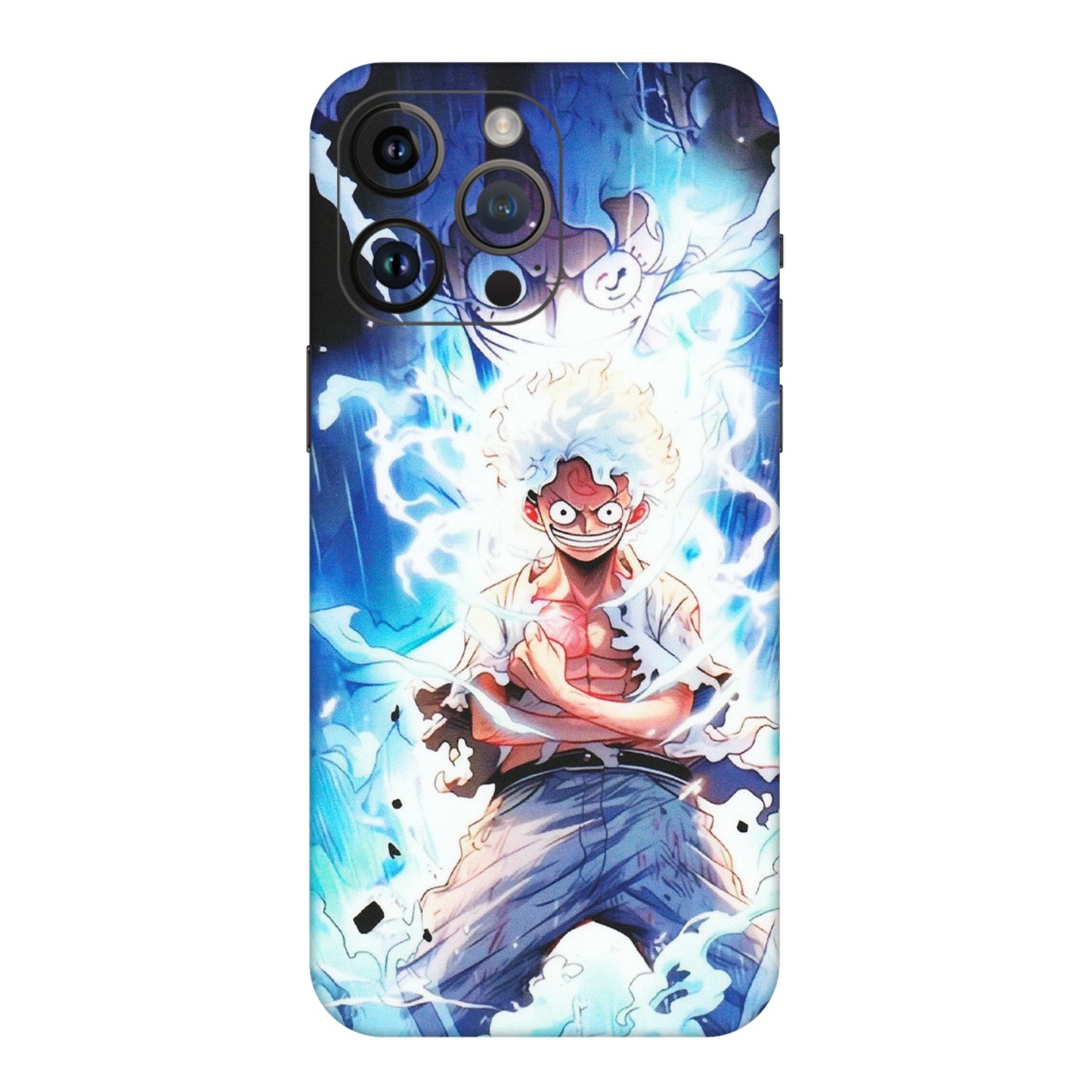 Apple iPhone Skins (All Models) - Blue Thunder Luffy Anime - Matte Finish (M-132) iPhone 14 Pro Max