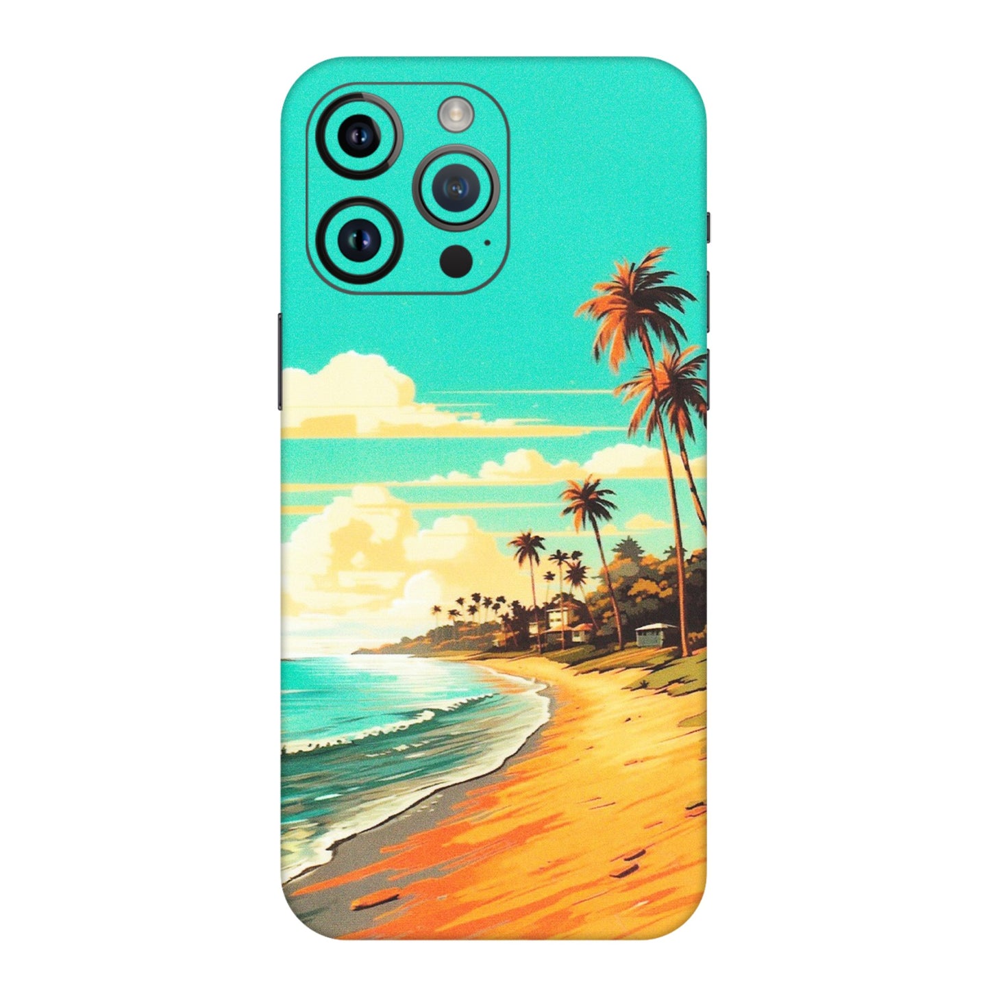 Apple iPhone Skins (All Models) - Miami Beach - Matte Finish (M-136) iPhone 14 Pro Max