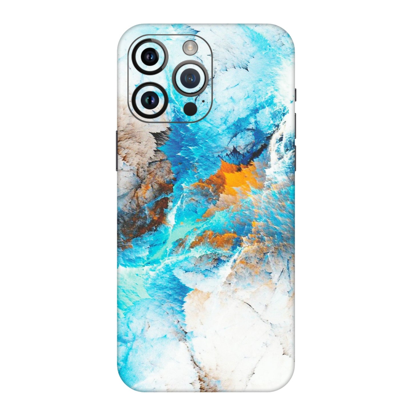 Apple iPhone Skins (All Models) - Blue Waves Abstract - Matte Finish (M-19) iPhone 14 Pro Max