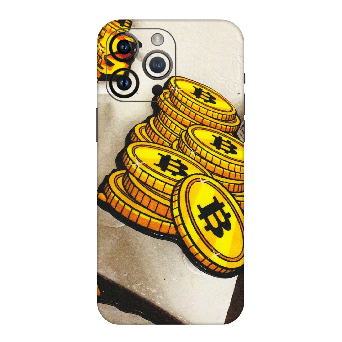 Apple iPhone Skins (All Models) - Billionaire Bitcoin Collection - Matte Finish (M-92) iPhone 14 Pro Max