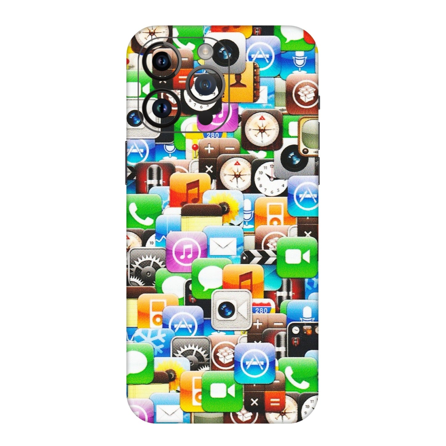 Apple iPhone Skins (All Models) - All Apple Icons - Matte Finish (M-93) iPhone 14 Pro Max