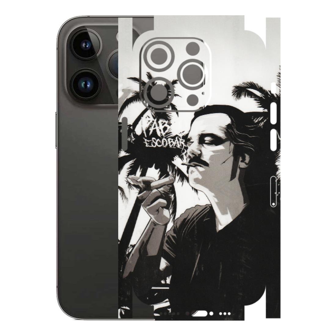 Apple iPhone Skins (All Models) - Pab Escobar - Transparent Finish (T-05) iPhone 14 Pro