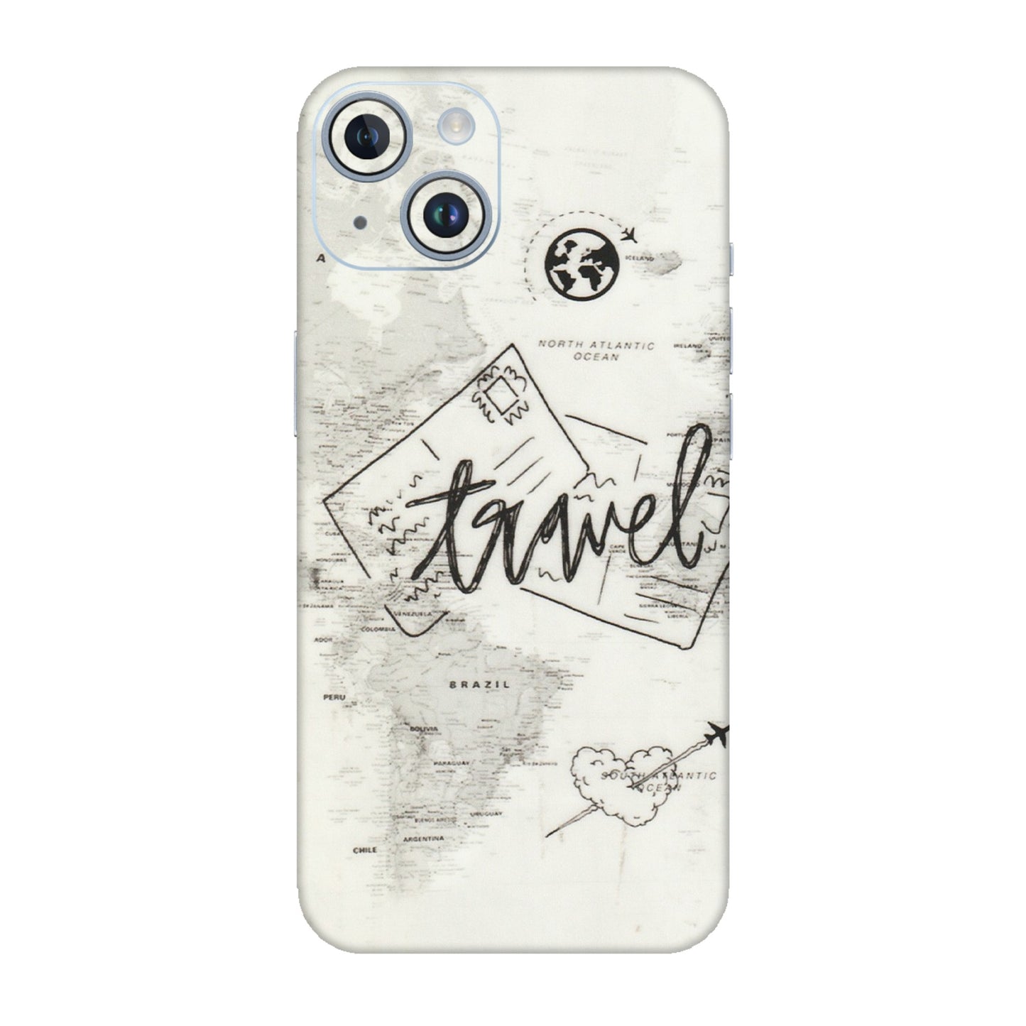 Apple iPhone Skins (All Models) - Travel Ticket - Transparent Finish (T-06) iPhone 14