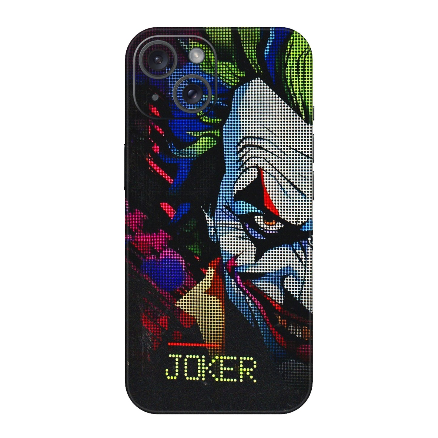 Apple iPhone Skins (All Models) - Joker Dot Matrix - 3D Embossed Finish (L-08) iPhone 15