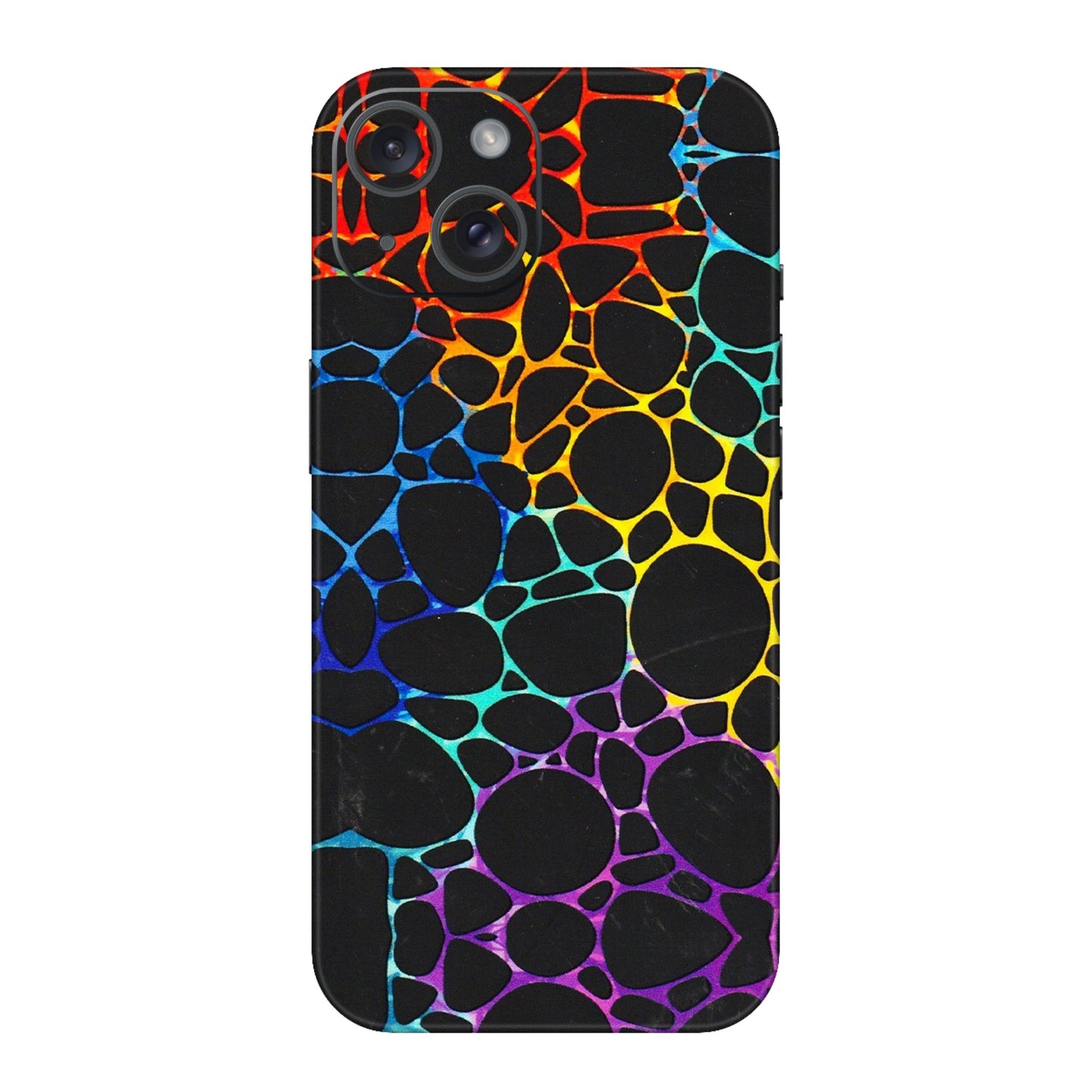Apple iPhone Skins (All Models) - Abstract Art MultiColour - 3D Embossed Finish (L-133) iPhone 15