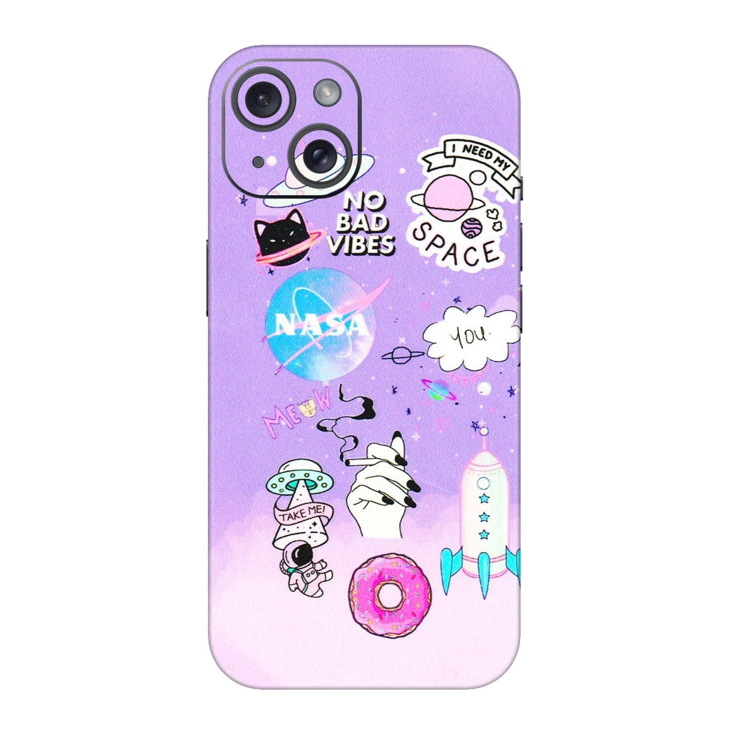 Apple iPhone Skins (All Models) - I Need My Nasa Skin - 3D Embossed Finish (L-149) iPhone 15
