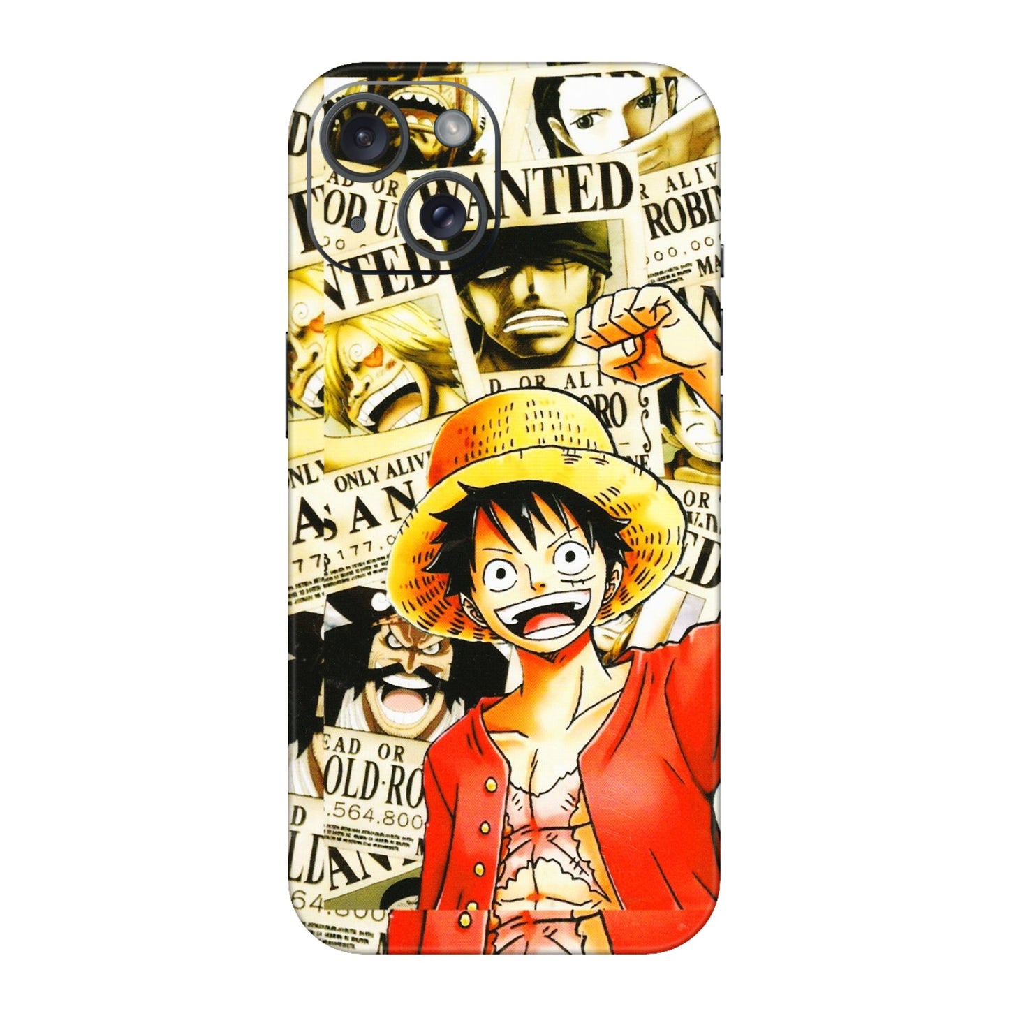 Apple iPhone Skins (All Models) - Luffy Anime - 3D Embossed Finish (L-177) iPhone 15