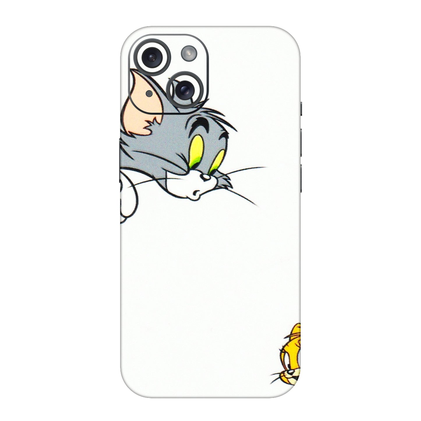 Apple iPhone Skins (All Models) - Cute Tom And Jerry - 3D Embossed Finish (L-220) iPhone 15