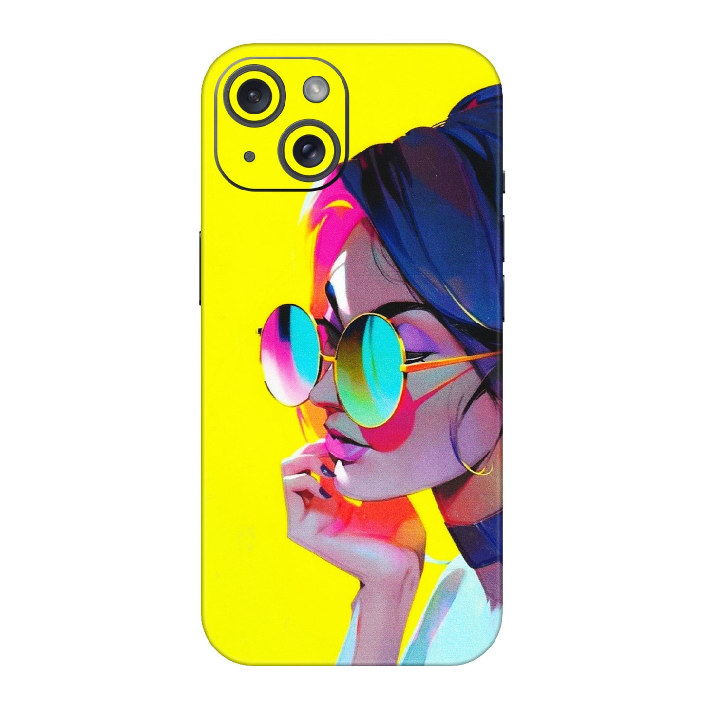 Apple iPhone Skins (All Models) - Bold Stylish Girl - 3D Embossed Finish (L-222) iPhone 15