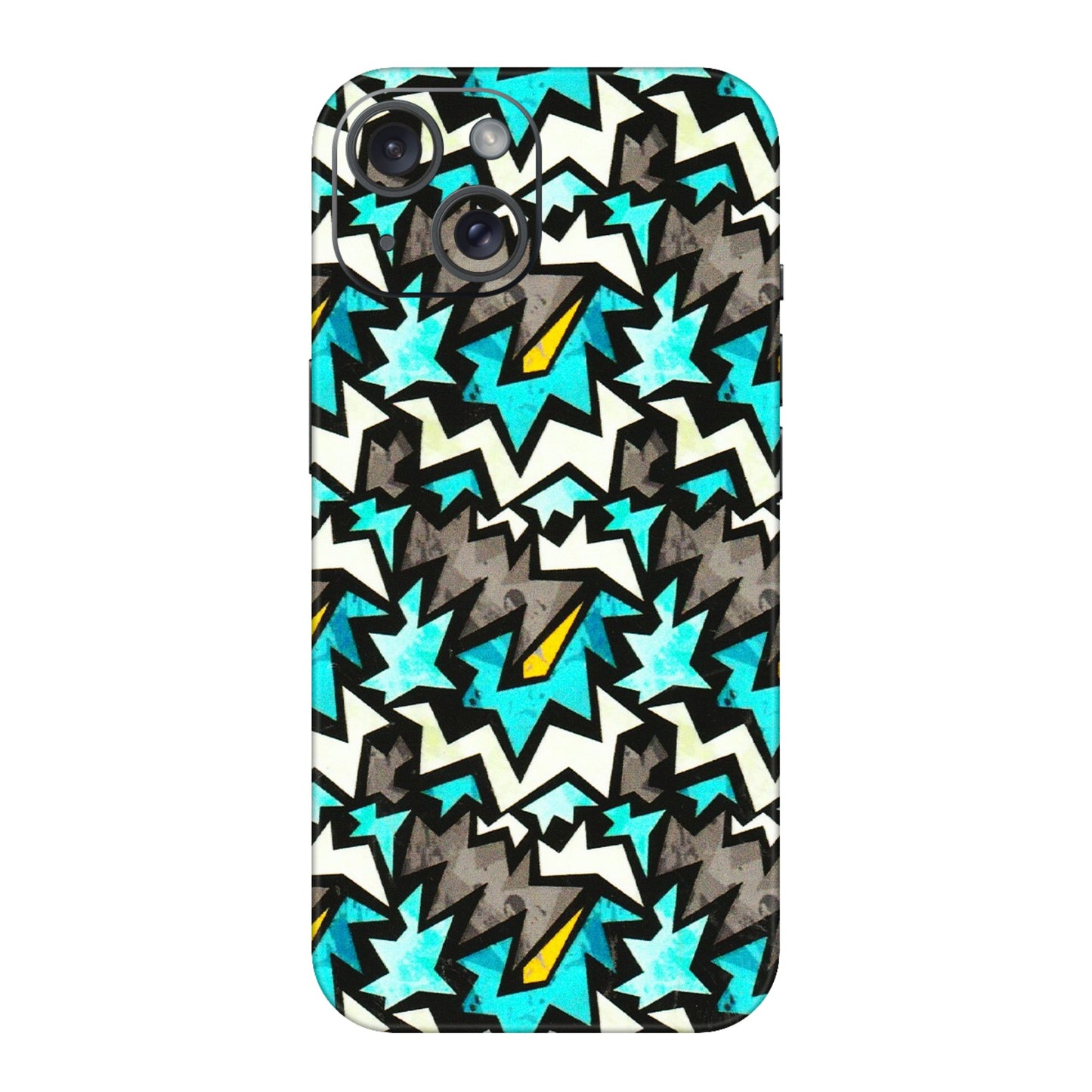 Apple iPhone Skins (All Models) - Funky Zig Zag - 3D Embossed Finish (L-223) iPhone 15