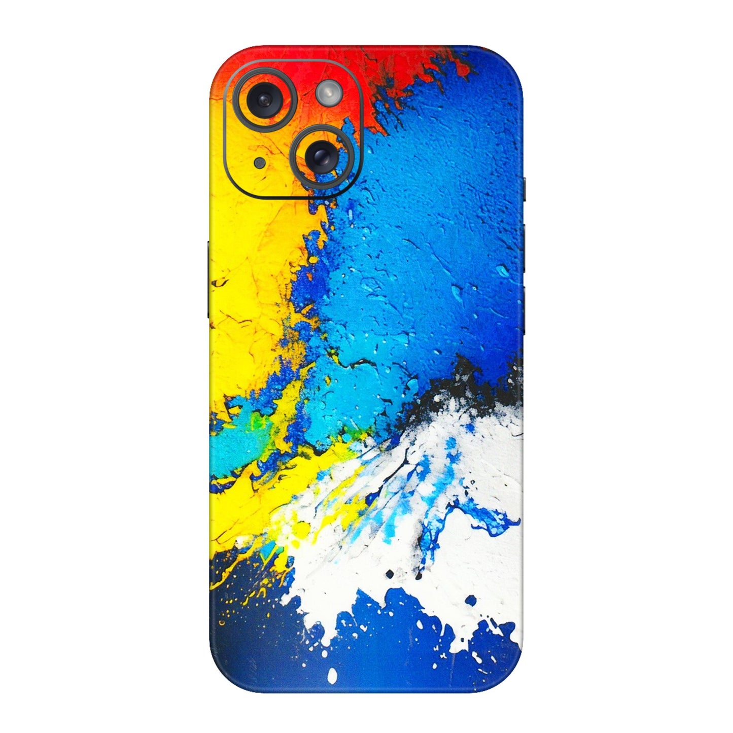 Apple iPhone Skins (All Models) - Acrylic Paint Spill - 3D Embossed Finish (L-229) iPhone 15