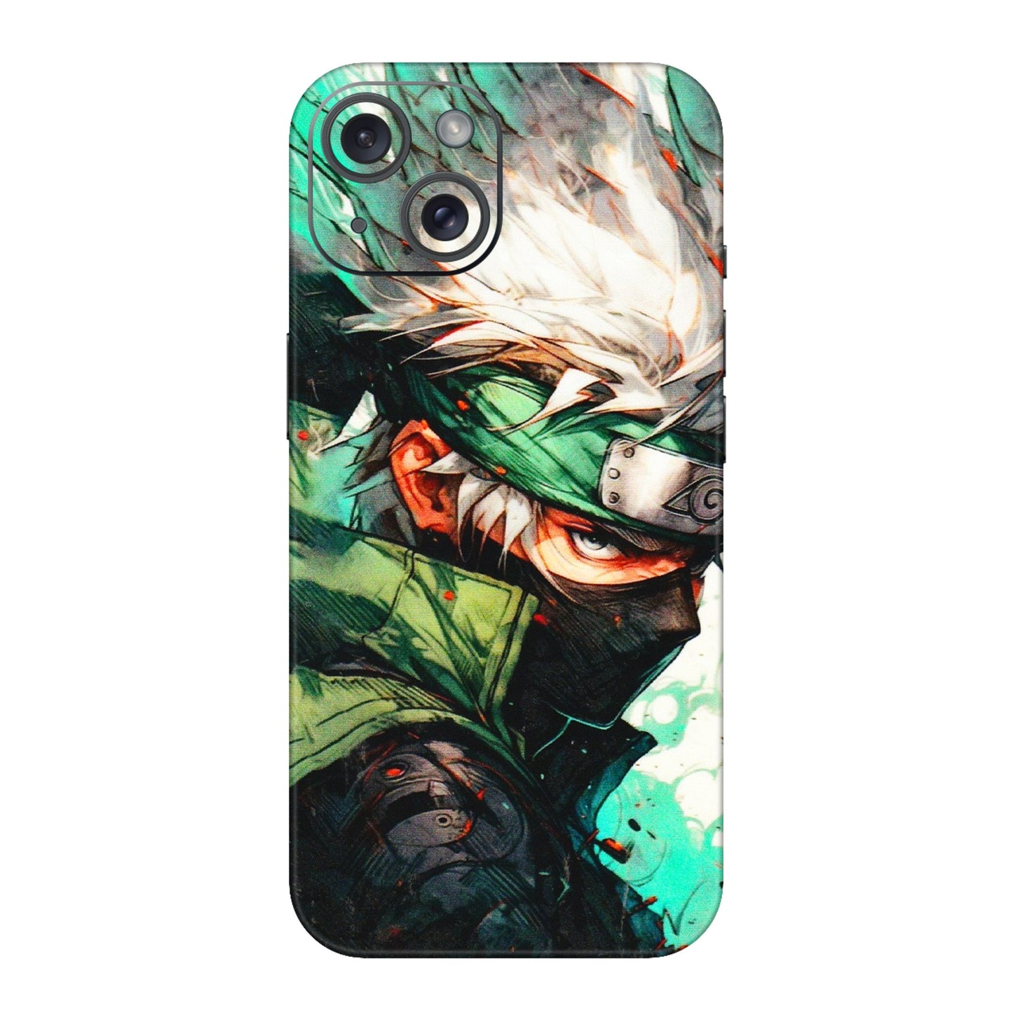 Apple iPhone Skins (All Models) - Kakashi Side Profile - 3D Embossed Finish (L-249) iPhone 15