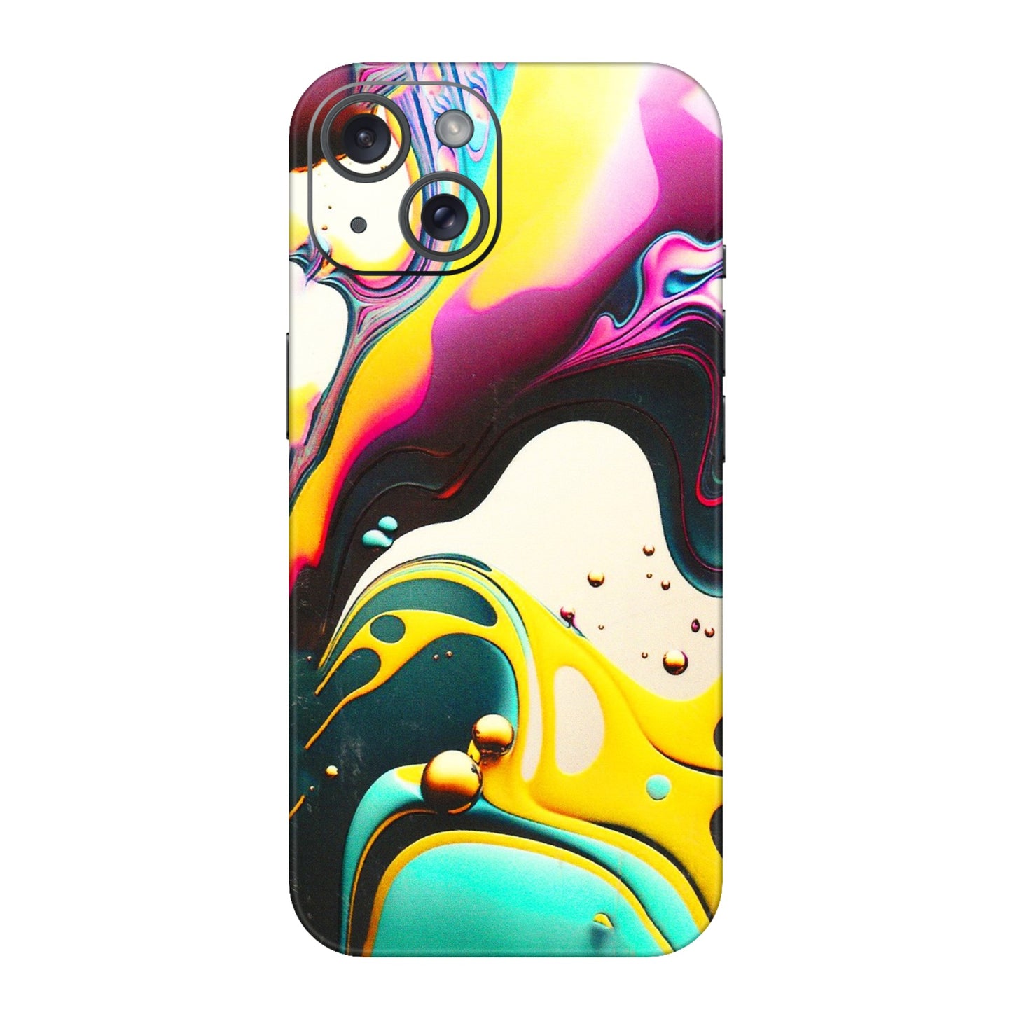 Apple iPhone Skins (All Models) - Multicolor Abstract pattern - 3D Embossed Finish (L-254) iPhone 15