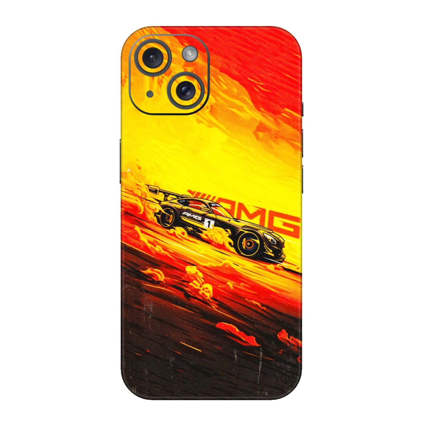 Apple iPhone Skins (All Models) - AMG Car Speed Cover - 3D Embossed Finish (L-256) iPhone 15