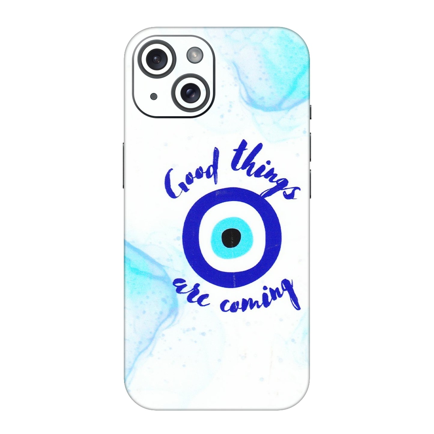Apple iPhone Skins (All Models) - Evil Eye Good Things Are Coming - 3D Embossed Finish (L-322) iPhone 15
