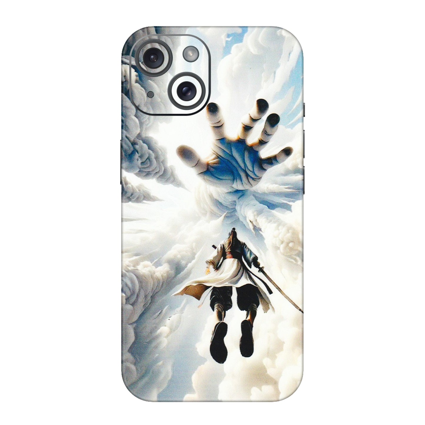Apple iPhone Skins (All Models) - Big Hand With Monkey King - 3D Embossed Finish (L-323) iPhone 15