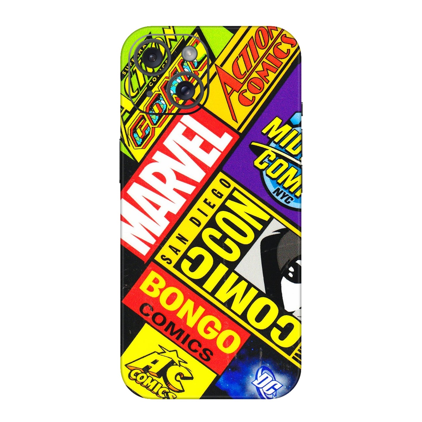 Apple iPhone Skins (All Models) - Bongo Comic Con - 3D Embossed Finish (L-325) iPhone 15