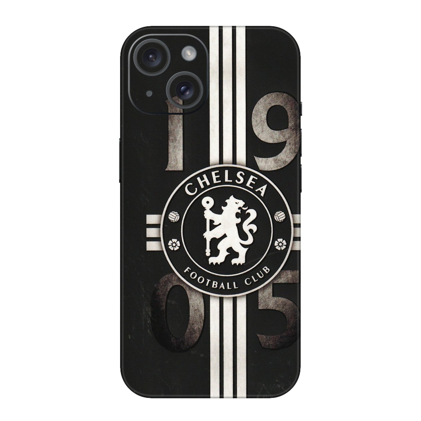 Apple iPhone Skins (All Models) - Chelsea Fan Club - 3D Embossed Finish (L-36) iPhone 15