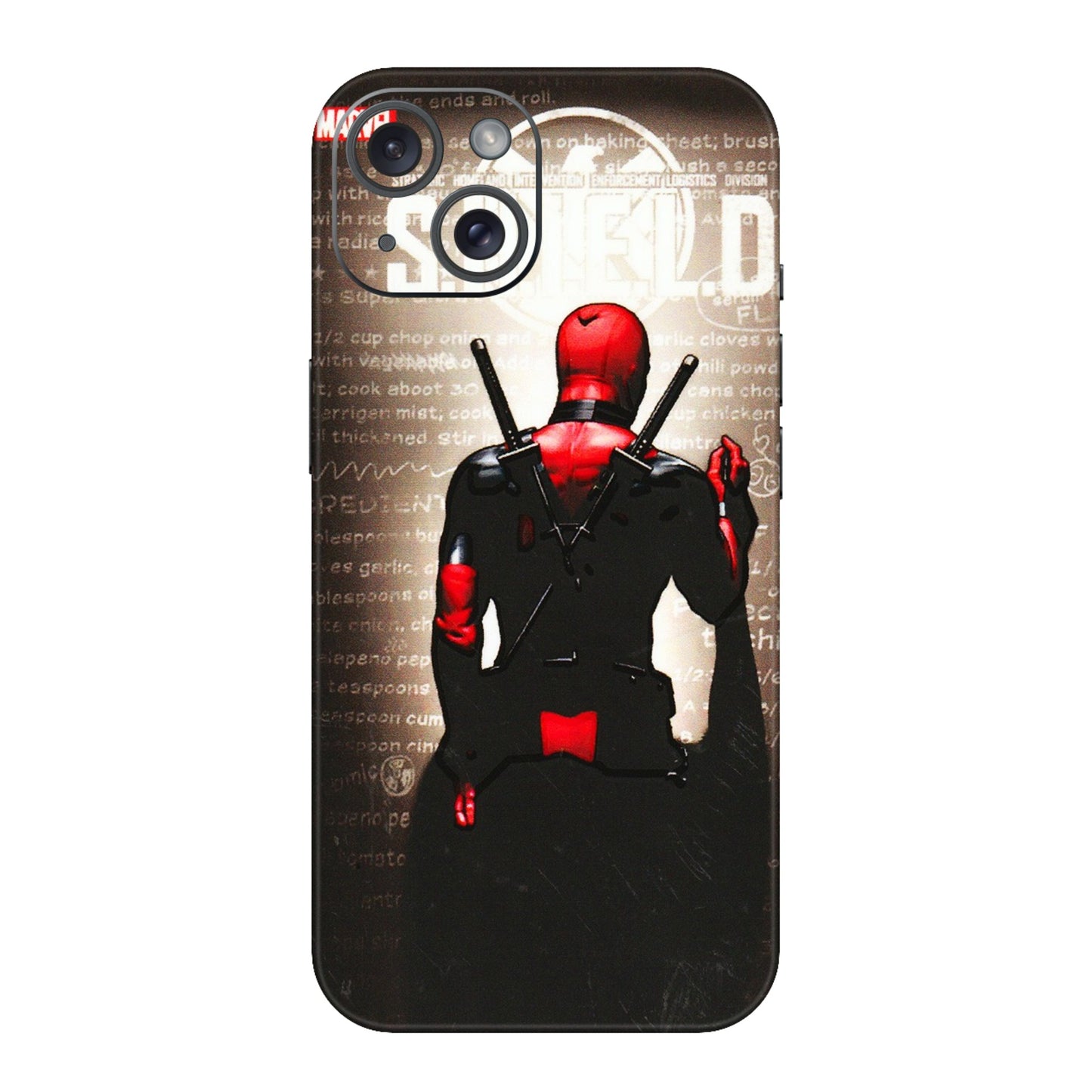 Apple iPhone Skins (All Models) - Deadpool - 3D Embossed Finish (L-56) iPhone 15