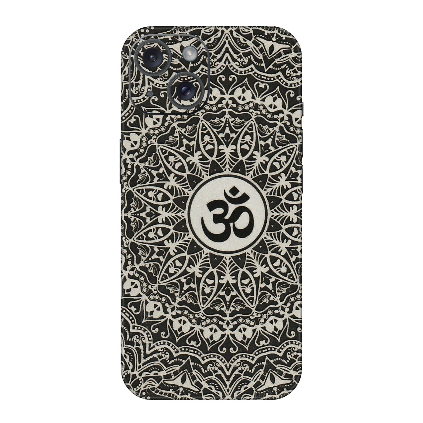 Apple iPhone Skins (All Models) - Aum Elegant Mandala - 3D Embossed Finish (L-62) iPhone 15