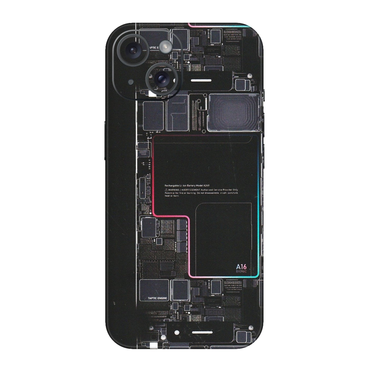 Apple iPhone Skins (All Models) - Motherboard Circuit Layout - Matte Finish (M-117) iPhone 15