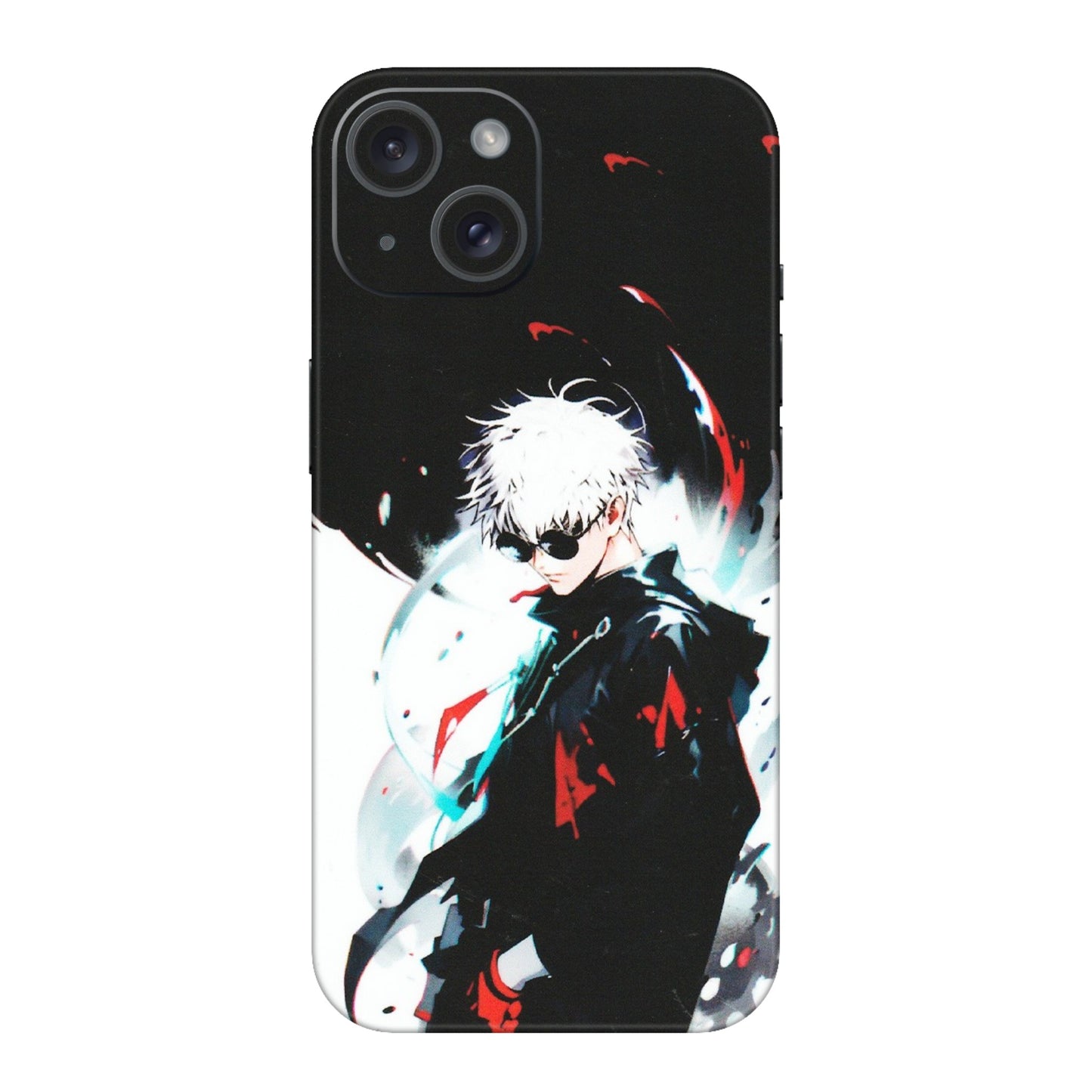 Apple iPhone Skins (All Models) - Gojo Powerful Charater Kaisen Anime - Matte Finish (M-144) iPhone 15