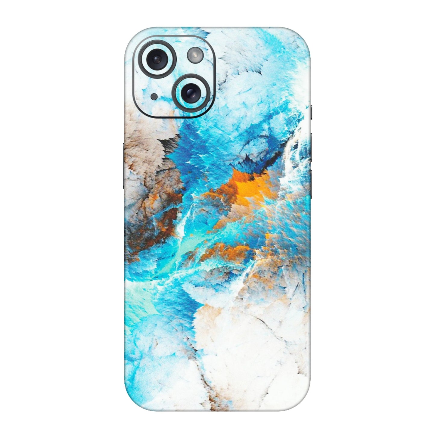 Apple iPhone Skins (All Models) - Blue Waves Abstract - Matte Finish (M-19) iPhone 15